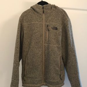 North Face Full Zip Jacket - Tan/Cream (Comfy)